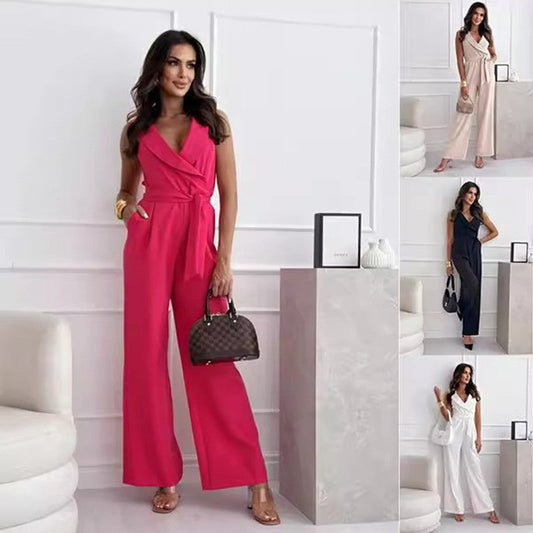 Aurette Belted Jumpsuit