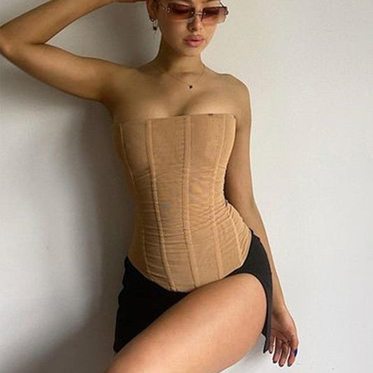 Selene Mesh Corset Top